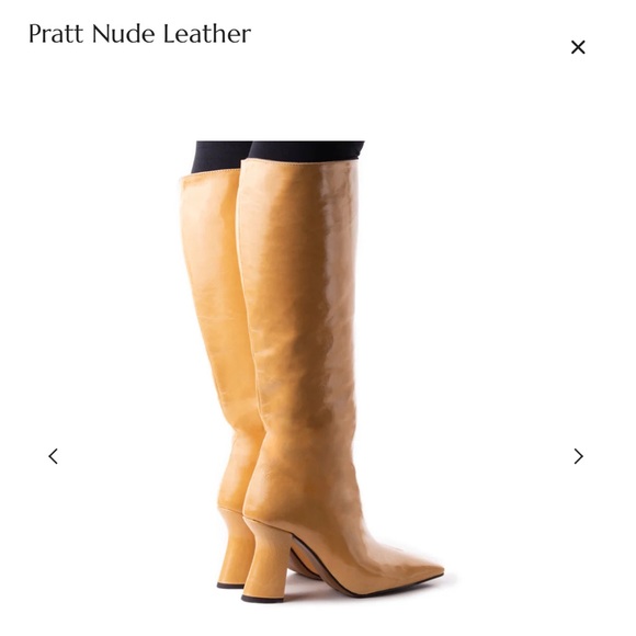 L’Intervalle Pratt Nude Leather Knee High Boot, Size 38 NEVER BEEN WORN - Picture 3 of 3